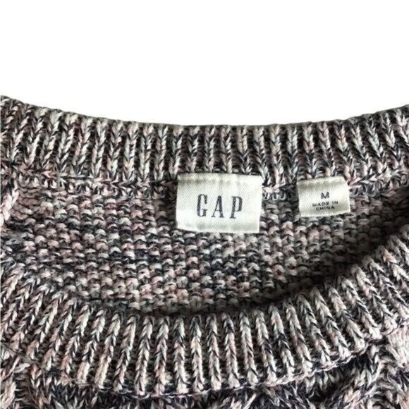Gap Women’s Sweater Size Medium Cottagecore Crew Neck Cotton Cozy Twee P… - Picture 3 of 5